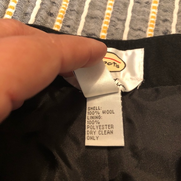 Talbots 100% wool (w/lining) black pants - 12 - Picture 3 of 3